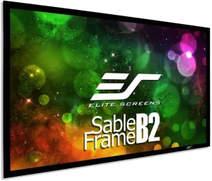 Elite Screens Sable Frame B2 Series 135-Inch Fixed Frame Projector Screen, 16:9 Ultra HD 4K/8K & Active 3D Ready, ISF Certified CineWhite UHD-B Material, Home Theater UST Projection Screens, SB135WH2