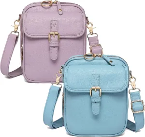 Enjoyaitlife Crossbody Bag, Enjoyaitlife Crossbody Leather Anti Theft Purse Handbag with Built in Wallet for Women
