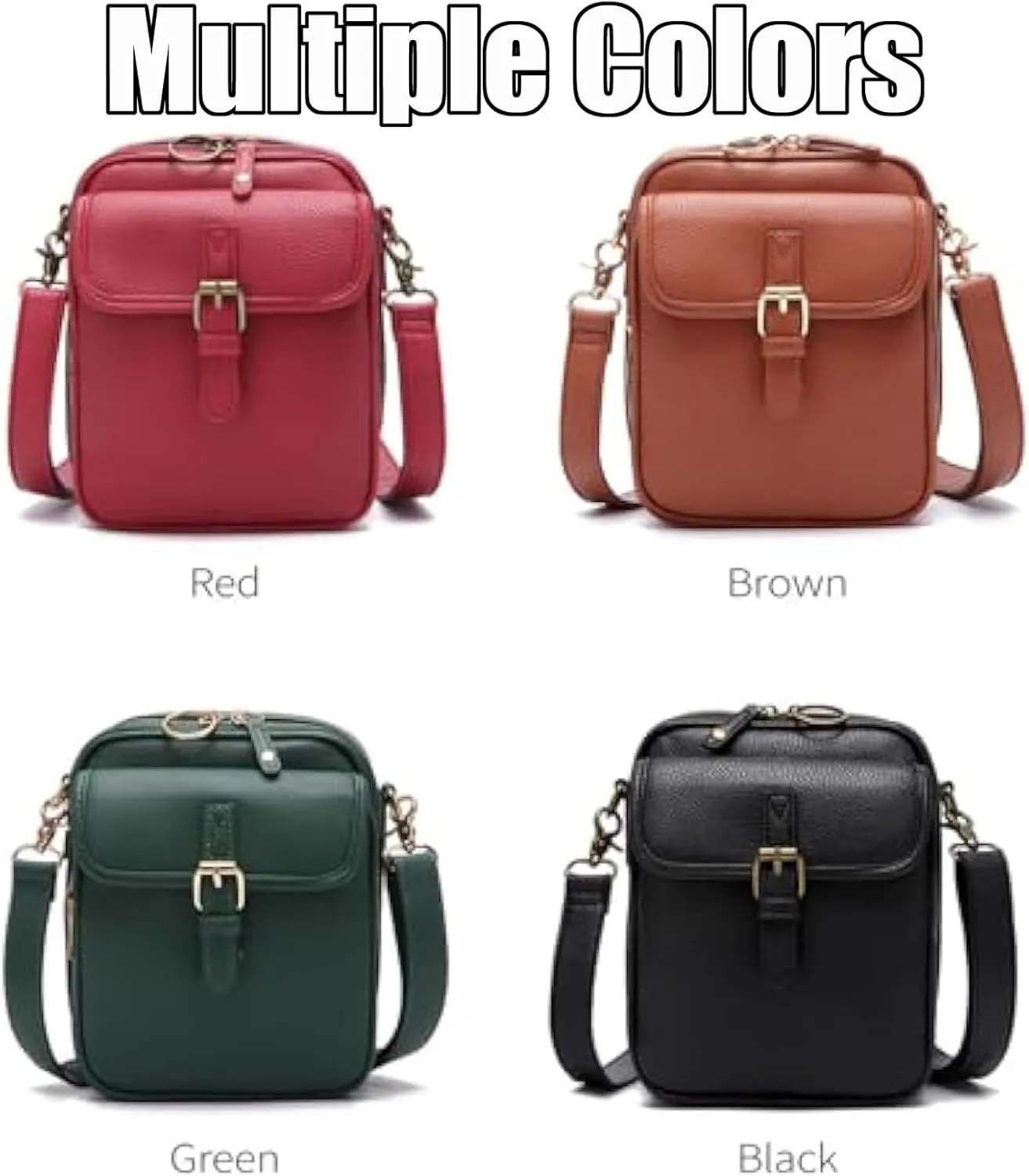 Enjoyaitlife Crossbody Bag, Enjoyaitlife Crossbody Leather Anti Theft Purse Handbag with Built in Wallet for Women
