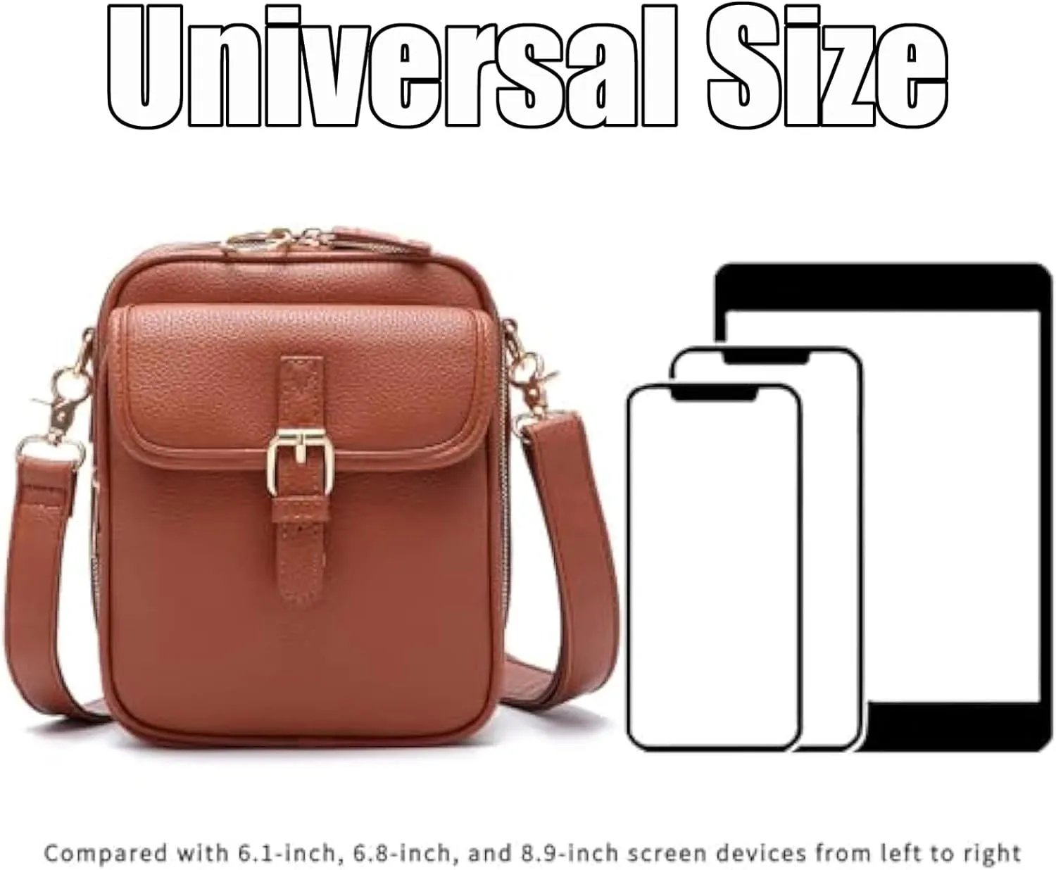 Enjoyaitlife Crossbody Bag, Enjoyaitlife Crossbody Leather Anti Theft Purse Handbag with Built in Wallet for Women