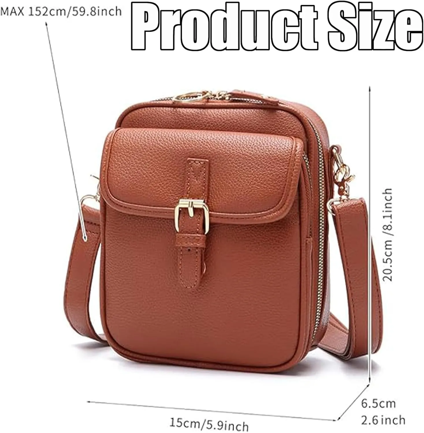 Enjoyaitlife Crossbody Bag, Enjoyaitlife Crossbody Leather Anti Theft Purse Handbag with Built in Wallet for Women