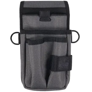 ergodyne® Arsenal 5569 Belt Clip Tool Pouch with Device Holster, 4 Compartments, 5 x 2 x 8.5, Polyester, Gray