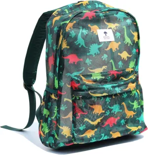 ESVAN Original Print Mesh Backpack Semi-Transparent Sackpack See Through Beach Bag Daypack Multi-Purpose Women Men Unisex