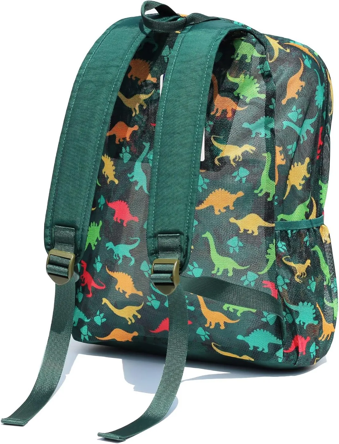 ESVAN Original Print Mesh Backpack Semi-Transparent Sackpack See Through Beach Bag Daypack Multi-Purpose Women Men Unisex