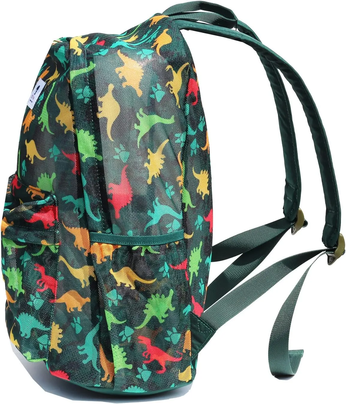 ESVAN Original Print Mesh Backpack Semi-Transparent Sackpack See Through Beach Bag Daypack Multi-Purpose Women Men Unisex