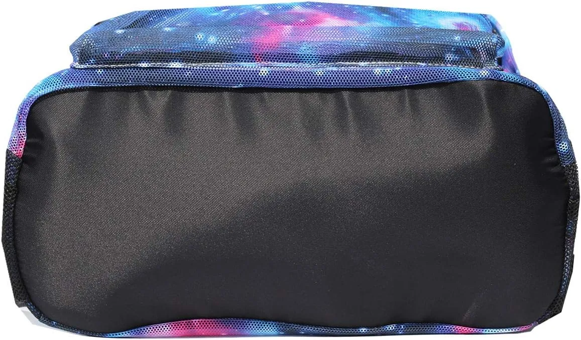 ESVAN Original Print Mesh Backpack Semi-Transparent Sackpack See Through Beach Bag Daypack Multi-Purpose Women Men Unisex