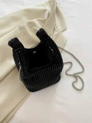 Evening Bag, Rhinestone Clutch Sequins Purse Designed for Parties, Wedding Celebrations, Prom Nights, and Clubs
