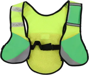 EVTSCAN Reflective Safety Running Vest, for Men Women Running Gear, for Walking at Night, 200m Away Visible, with Zipper Pocket for Running, Walking, Cycling