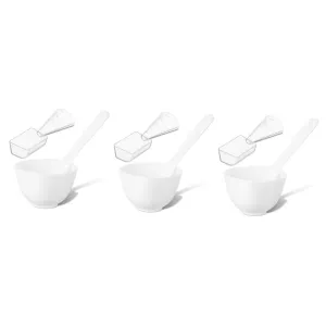 Face Mask Bowl Set 5 Sets Facial Mask Set Mixing Bowl Skincare Products The Mask Silicone Bowl Diy Mask Holder Mask Mixing Container Mask Mixing Tool Salon Mask Bowl Facial Bowls White