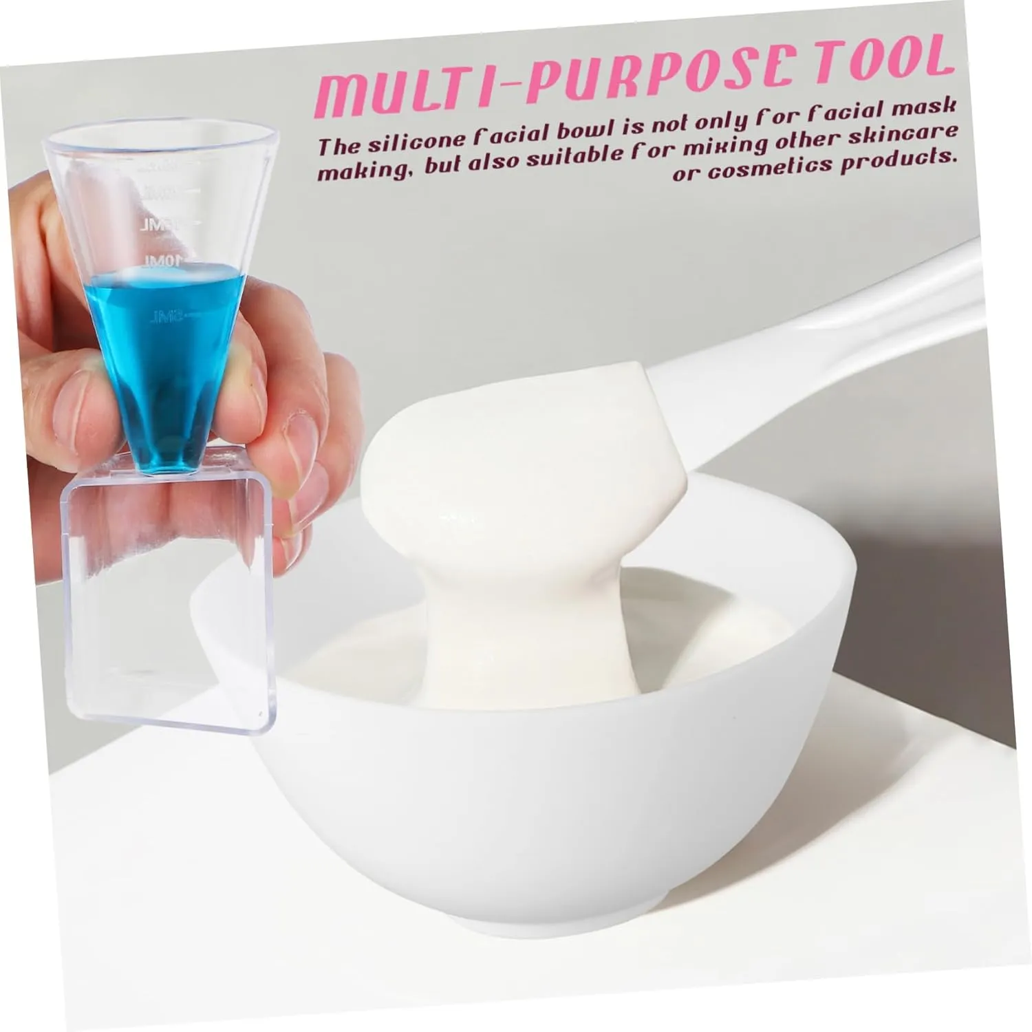 Face Mask Bowl Set 5 Sets Facial Mask Set Mixing Bowl Skincare Products The Mask Silicone Bowl Diy Mask Holder Mask Mixing Container Mask Mixing Tool Salon Mask Bowl Facial Bowls White