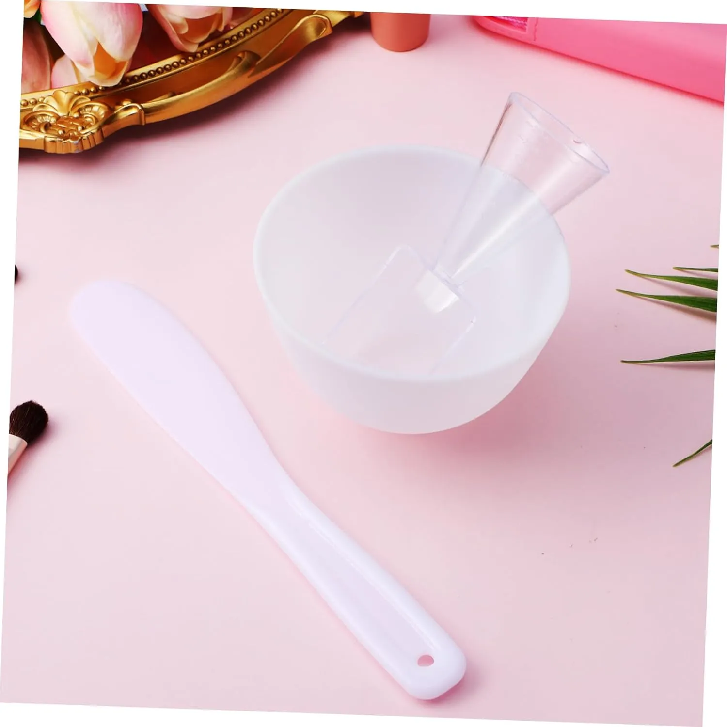 Face Mask Bowl Set 5 Sets Facial Mask Set Mixing Bowl Skincare Products The Mask Silicone Bowl Diy Mask Holder Mask Mixing Container Mask Mixing Tool Salon Mask Bowl Facial Bowls White