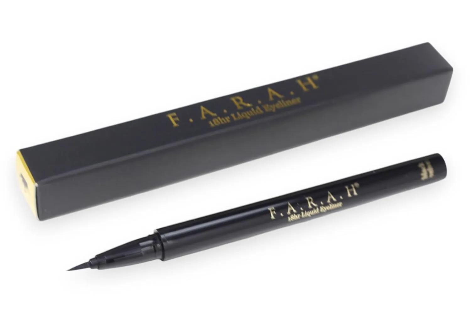 F.A.R.A.H 18HR Liquid Eyeliner Black Velvet - Ultra-Fine Precision Tip for Sharp, Defined Lines and Long-Lasting Wear - Smudge-Proof