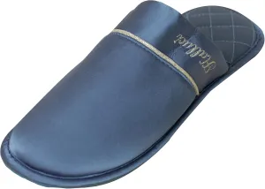 Faux Silk Slippers Soft Lightweight House Slippers Comfy Closed Toe Non-slip Sole Satin Slippers, White