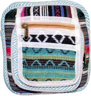 FIBERGOLD Hemp Shoulder Bag for Girls | Eco-Friendly Everyday Use Bag for Women with Western Design | Fancy Crossbody Sling Bag, Yellow, Medium