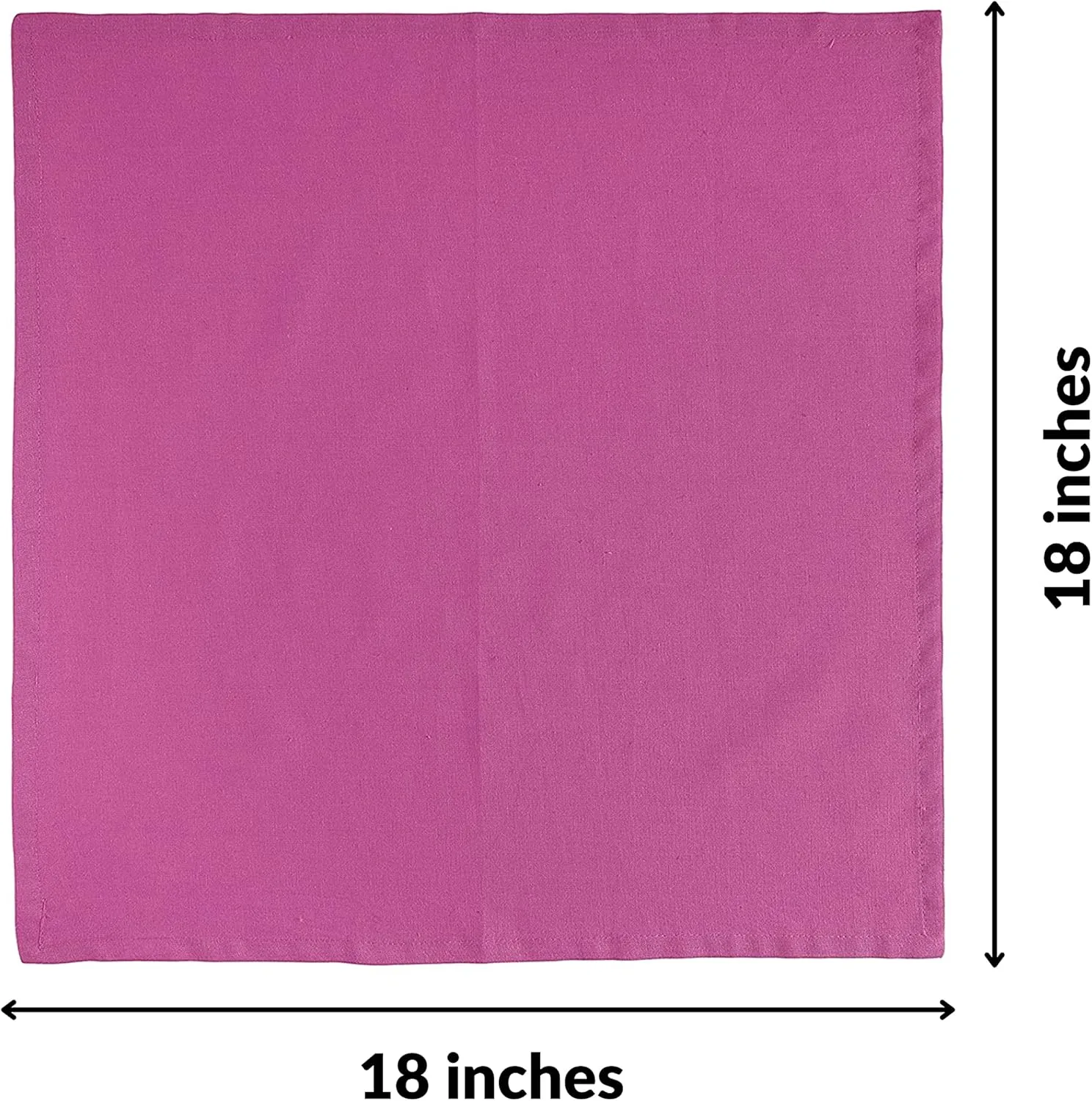 Fingercraft Dinner Cloth Napkins, Cotton Linen Blend Fabric 12 Pack Easter Special, Premium Quality, Mitered Corners for Every Day Use Napkins are Pre Shrunk and Good Absorbency Magenta