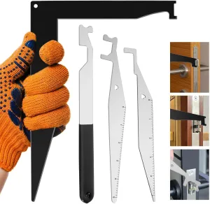 Firefighting Tool Multi-Purpose Kit - Made of high quality spring steel for firefighters, emergency responders - Upgraded L-shaped design is rugged and durable with hole in top for easy hanging