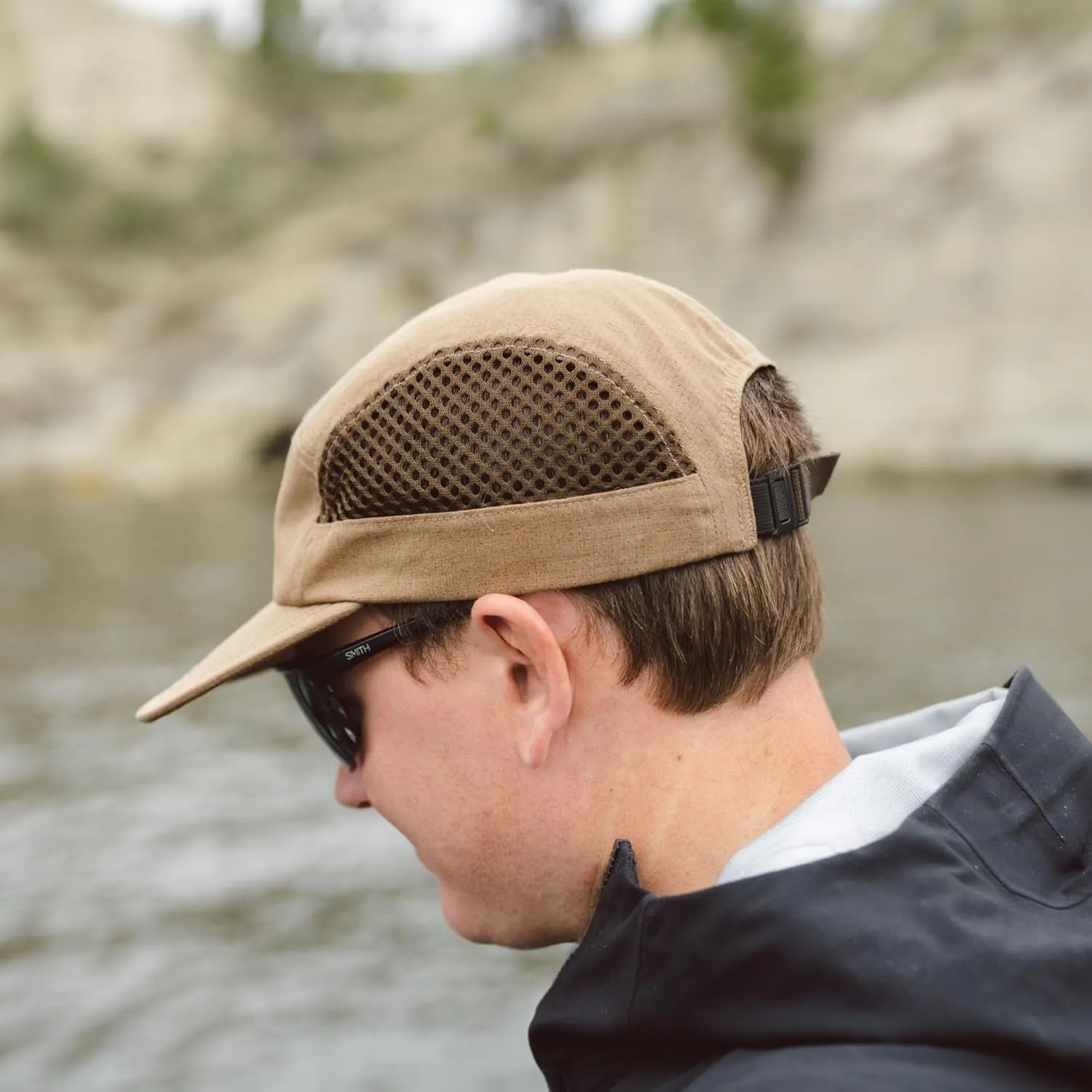 First Lite Trace Tech Cap - Lightweight Packable Camo Mesh Hunting Hat