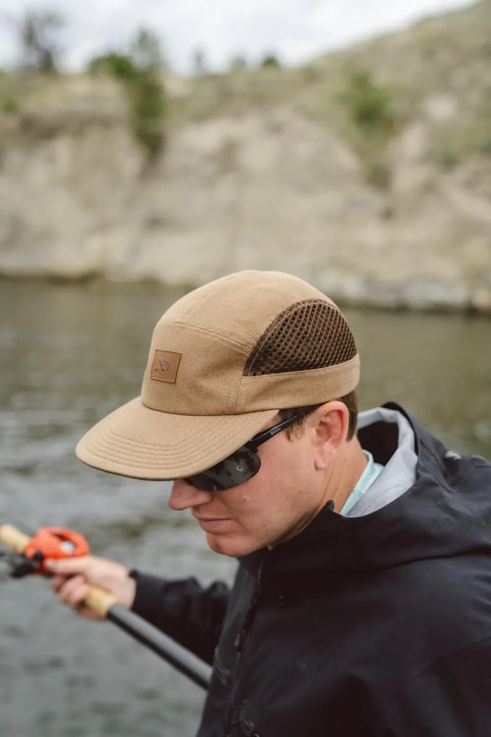 First Lite Trace Tech Cap - Lightweight Packable Camo Mesh Hunting Hat