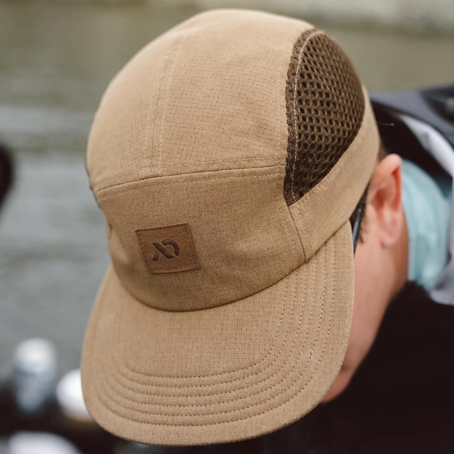 First Lite Trace Tech Cap - Lightweight Packable Camo Mesh Hunting Hat