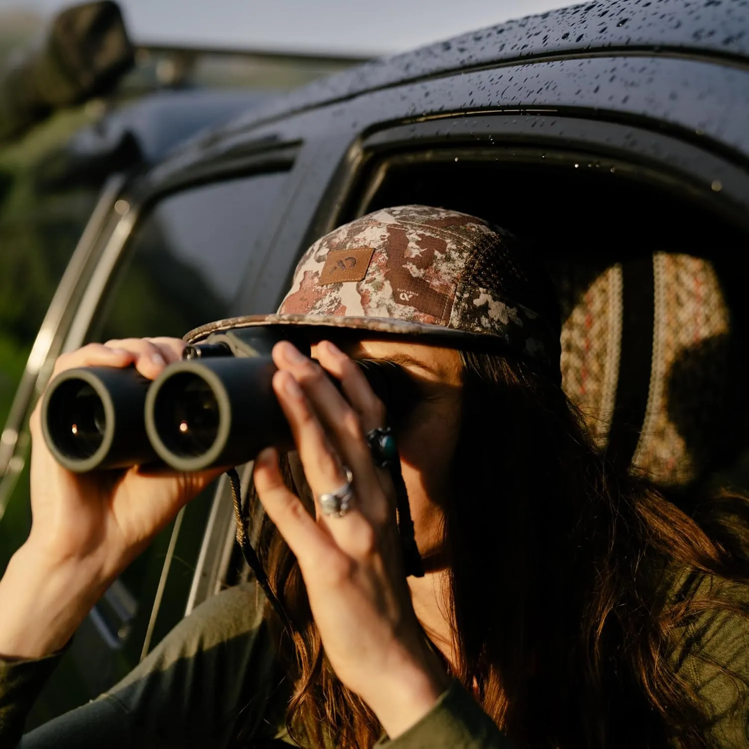 First Lite Trace Tech Cap - Lightweight Packable Camo Mesh Hunting Hat