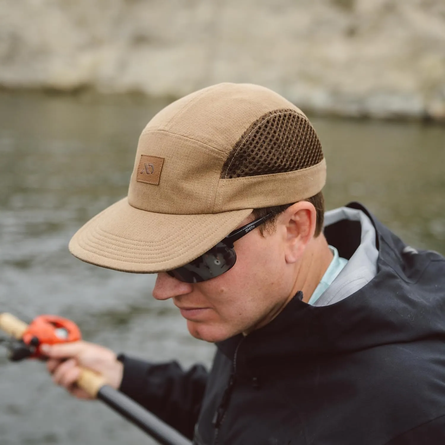 First Lite Trace Tech Cap - Lightweight Packable Camo Mesh Hunting Hat