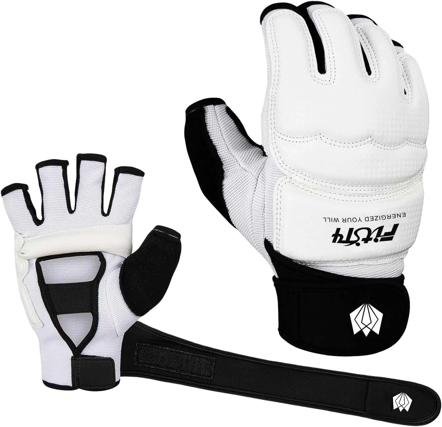 FitsT4 Sports Half Mitts MMA UFC Training Boxing Punch Bag Martial Arts Gloves