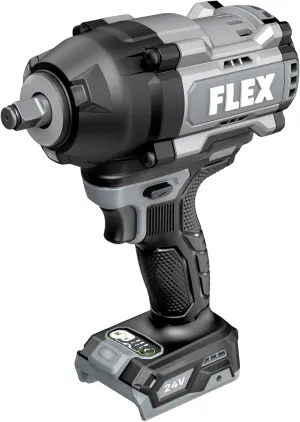FLEX 24V Brushless Cordless 1/2-Inch 1,500 Ft-Lbs High-Torque Impact Wrench Tool Only, Battery and Charger Not Included - FX1472-Z