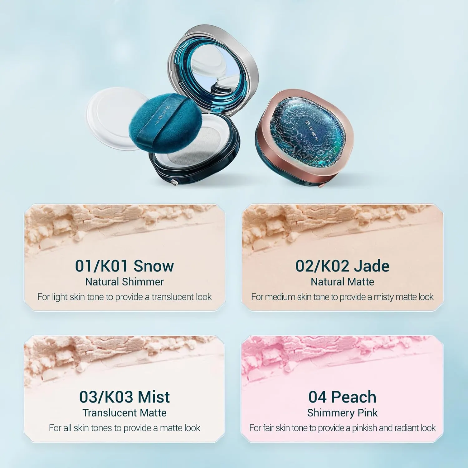FLORASIS · Gorgeous Peach Blossom Powder (K02 Jade)