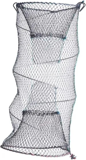 Foldable Fishing Landing Net Portable Zinc Plated Mesh Trap for Catching Crab Lobster Shrimp Minnow Crayfish Suitable for Freshwater Saltwater Use