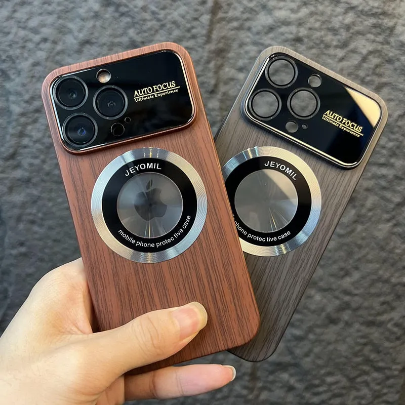 For iPhone 14 Pro Wood Magsafe Cases for iPhone