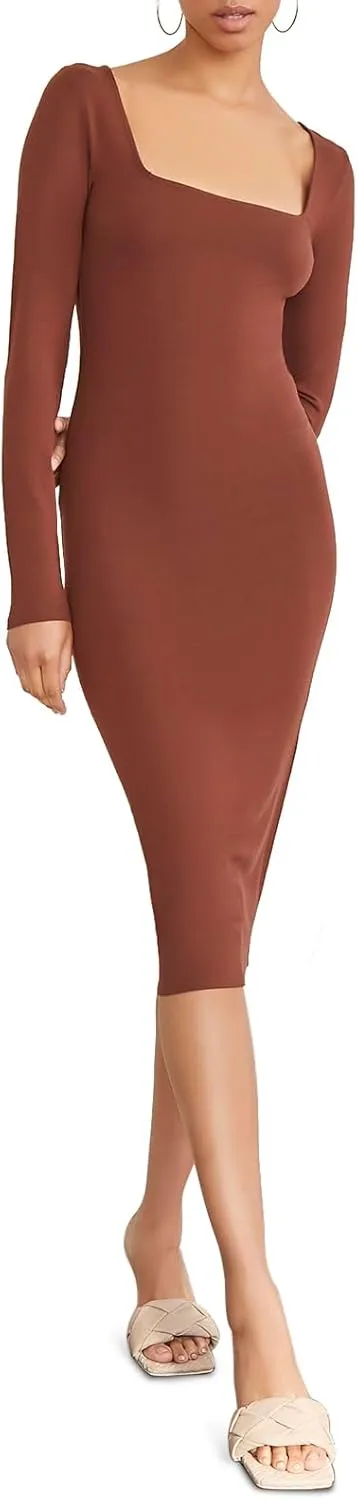 Forever 21 Women's Bodycon Long-Sleeve Dress