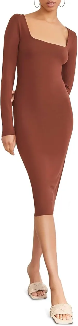 Forever 21 Women's Bodycon Long-Sleeve Dress