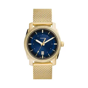 Fossil Analog Men's Watch Gold Plated Metal Bracelet - FS5794