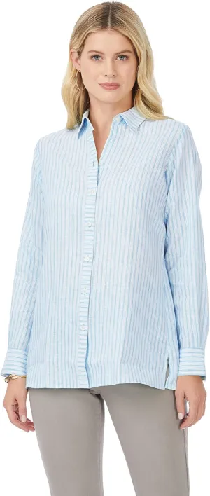 Foxcroft Women's Jordan Long Sleeve Summer Stripe Shirt