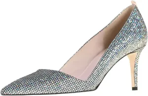 FSJ Women Fashion Closed Pointed Toe Pumps Stiletto High Heels Slip On Two Tone/Solid Color Contrast Party Dress Office Shoes Size 4-15 US