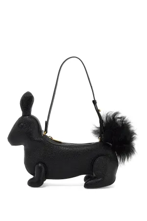 fur handbag with chain