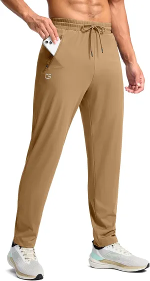 G Gradual Men's 30"/32"/34"/36" Inseam Tall Sweatpants with Zipper Pockets Stretch Long Joggers Athletic Workout Pants Men