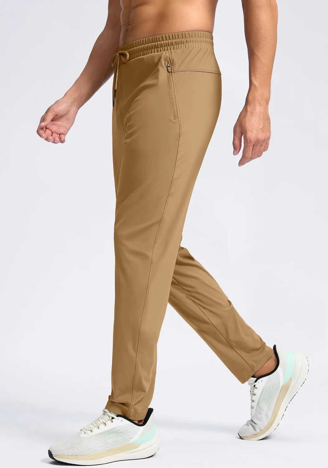 G Gradual Men's 30"/32"/34"/36" Inseam Tall Sweatpants with Zipper Pockets Stretch Long Joggers Athletic Workout Pants Men