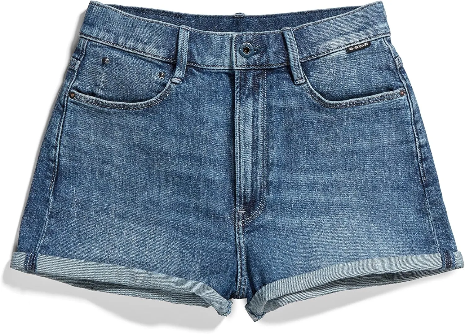 G-STAR Women's Tedie Ultra High Rise Denim Shorts