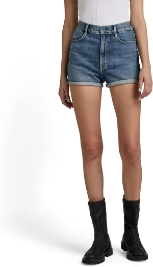 G-STAR Women's Tedie Ultra High Rise Denim Shorts