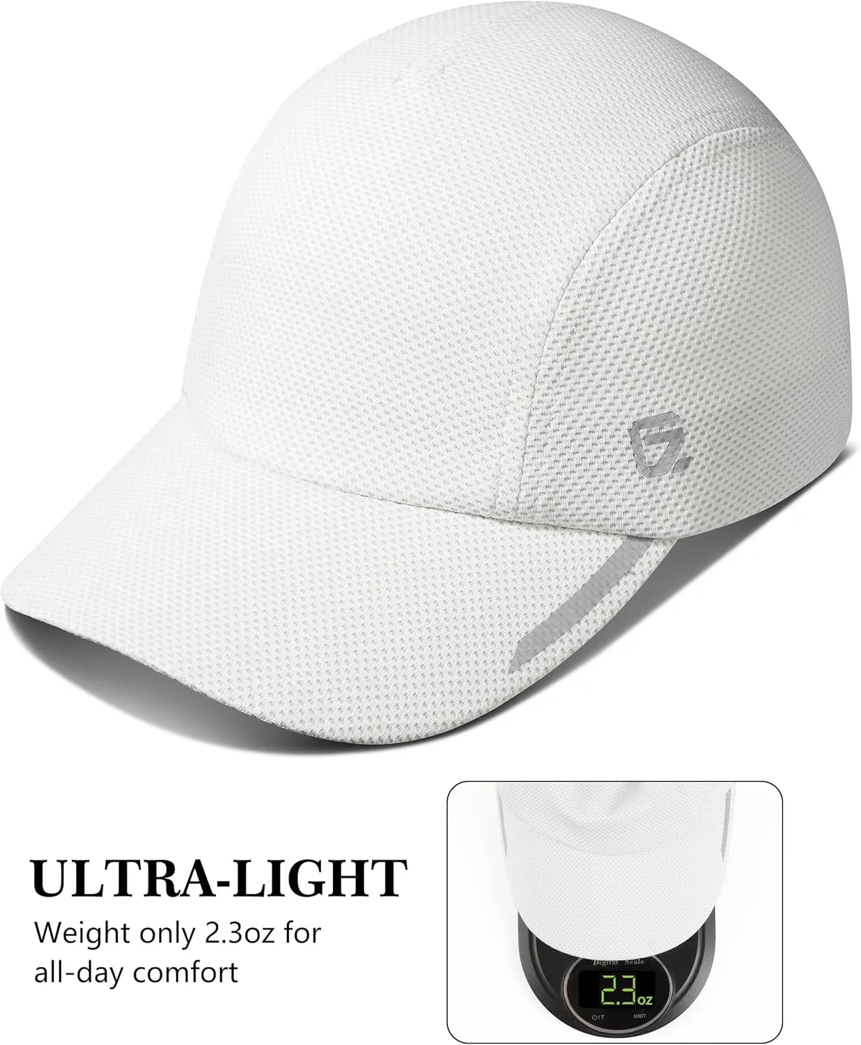 GADIEMKENSD Cooling Running Hat Performance Mesh Hat with Reflective, Ventilation, Lightweight, Cools Up to 2 Hours