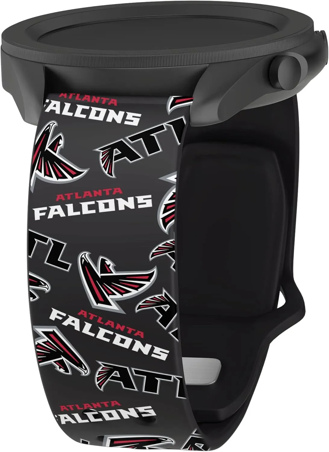 Game Time Atlanta Falcons Quick Change HD Watch Band Compatible with Samsung and More (Random 22mm Long)