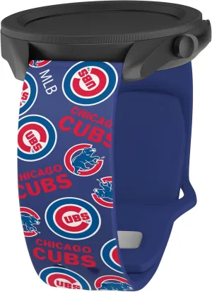 Game Time Chicago Cubs Quick Change HD Watch Band Compatible with Samsung and More