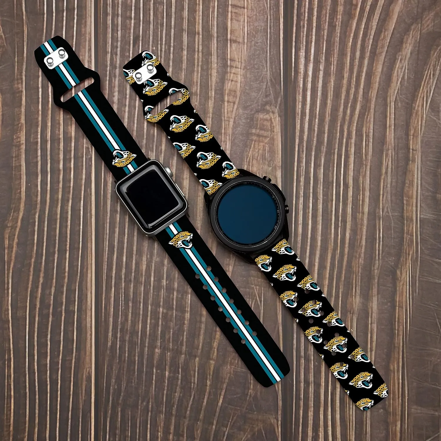 Game Time Jacksonville Jaguars Quick Change HD Watch Band Compatible with Samsung and More