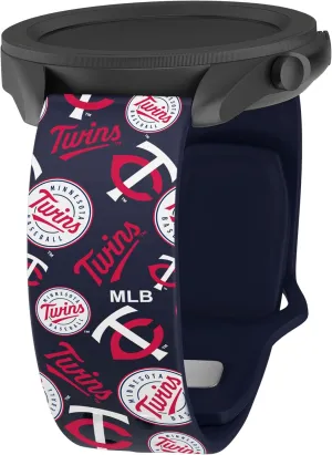Game Time Minnesota Twins Quick Change HD Watch Band Compatible with Samsung and More