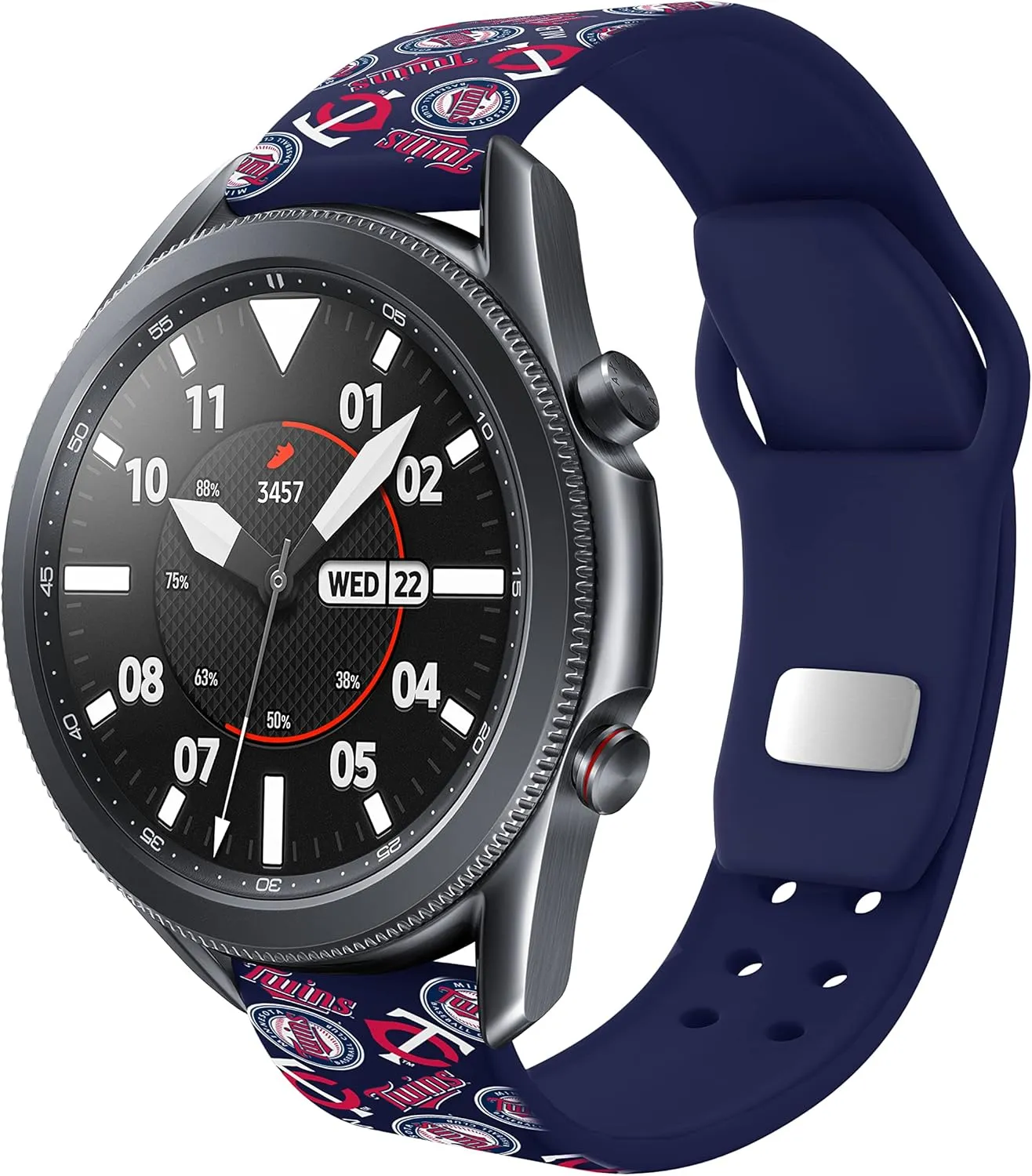 Game Time Minnesota Twins Quick Change HD Watch Band Compatible with Samsung and More