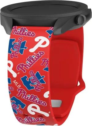 Game Time Philadelphia Phillies Quick Change HD Watch Band Compatible with Samsung and More