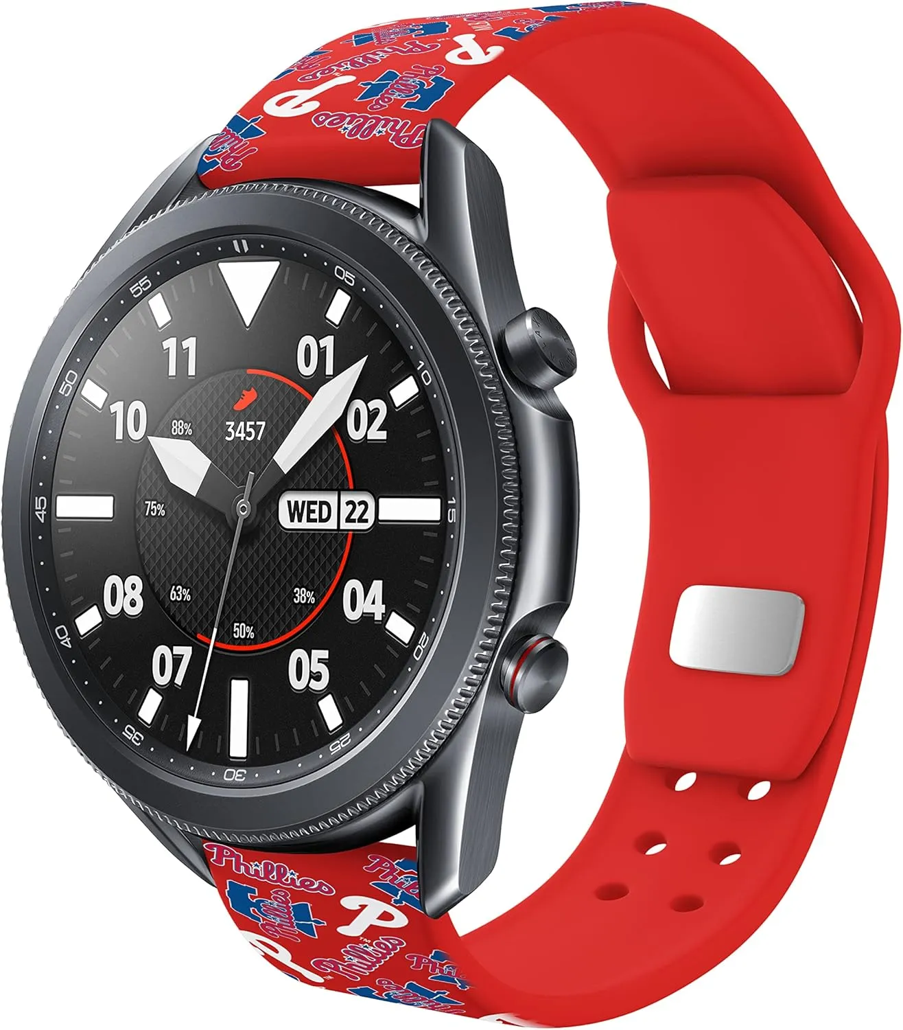 Game Time Philadelphia Phillies Quick Change HD Watch Band Compatible with Samsung and More