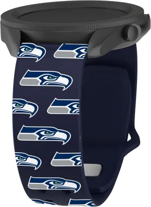 Game Time Seattle Seahawks Quick Change HD Watch Band Compatible with Samsung and More