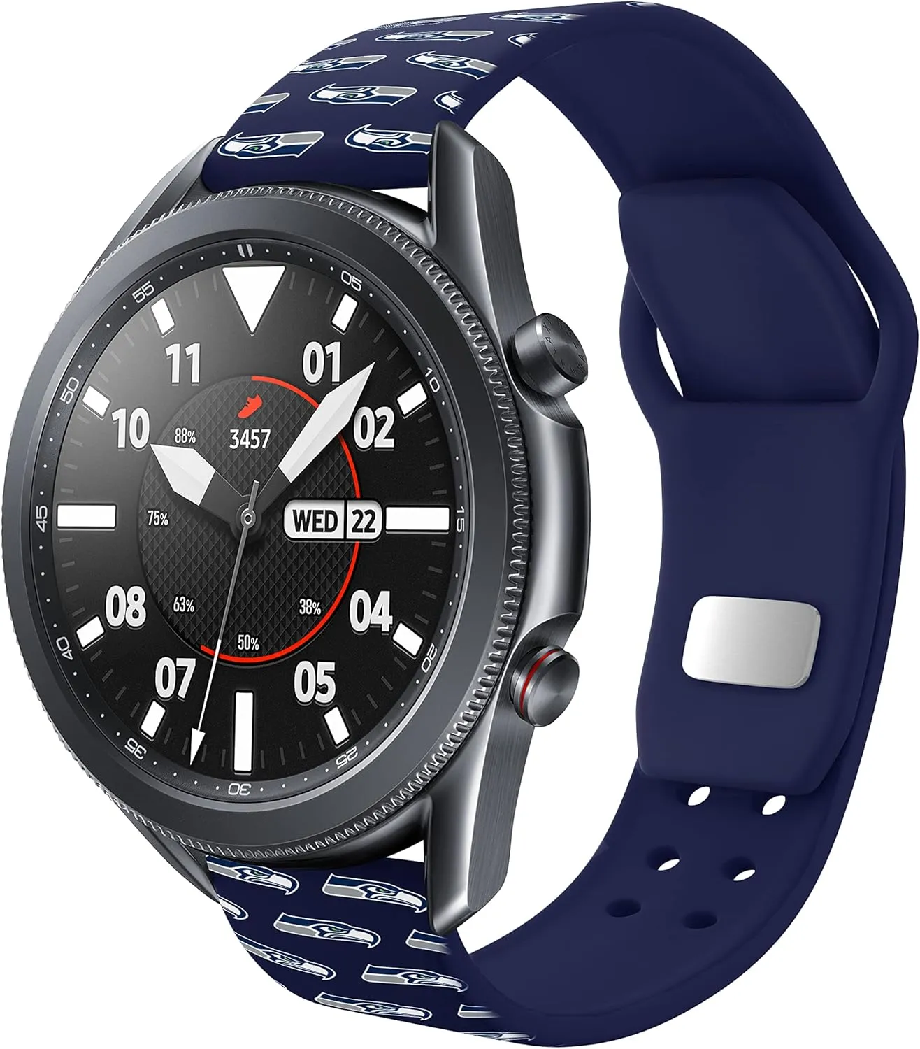 Game Time Seattle Seahawks Quick Change HD Watch Band Compatible with Samsung and More